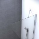 Dansani Match Seitenwand für Kombination mit weiterer Seitenwand, 87-89cm, satiniertes Glas