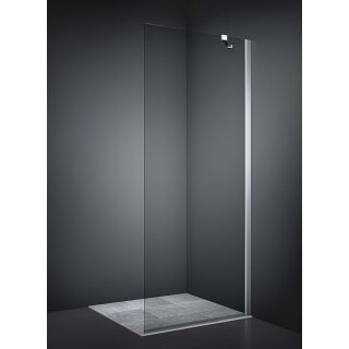 Dansani Match Seitenwand als Solo Wand, 135-137cm, klares Glas