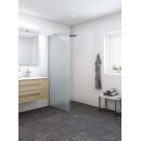 Dansani Match Seitenwand als Solo Wand, 135-137cm, klares Glas