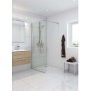 Dansani Match Seitenwand als Solo Wand, 135-137cm, klares Glas