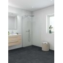 Dansani Match Seitenwand als Solo Wand, 135-137cm, klares Glas