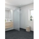 Dansani Match Seitenwand als Solo Wand, 135-137cm, klares Glas