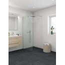 Dansani Match Seitenwand als Solo Wand, 135-137cm, klares Glas