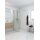 Dansani Match Seitenwand als Solo Wand, 135-137cm, klares Glas