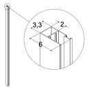 Dansani Verbreiterungsprofil H 197,5cm