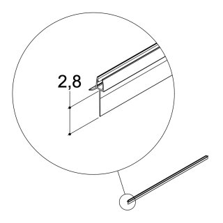Dansani Dichtleiste extra hoch für G+A/B/C (Set mit 2 Stück)
