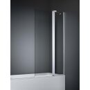 Dansani Match Seitenwand mit (beweglicher) Blende, 115-117cm, klares Glas