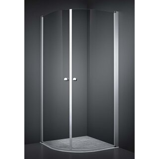 Dansani Match Drehtür Gebogen Viertelkreisdusche 2-teilig