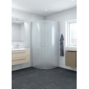 Dansani Match Drehtür Gebogen Viertelkreisdusche 2-teilig