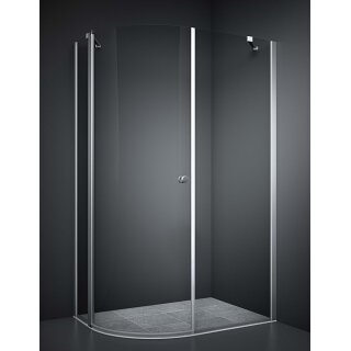 Dansani Match Drehtür Gebogen(90Grad) mit Festteil für Seitenwand