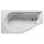Riho Yukon Plug&Play 160x90cm, Raumsparbadewanne Badewanne, glänzende Oberfläche, linke Version