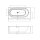 Riho Madrid 180x86cm, Badewanne aus Solid Surface