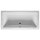 Riho Lugo Plug&Play 190x90cm, wandstehende Badewanne, glänzende Oberfläche, linke Version