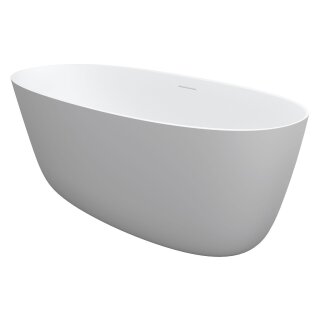 Riho Oval 160x72cm, freistehende Badewanne aus Solid Surface