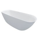 Riho Bilo 165x77cm, freistehende Badewanne aus Solid Surface