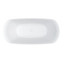 Riho Bilo 165x77cm, freistehende Badewanne aus Solid Surface