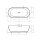 Riho Bilbao 170x80cm, freistehende Badewanne aus Solid Surface