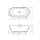 Riho Bilbao 150x75cm, freistehende Badewanne aus Solid Surface
