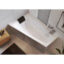 Riho Still Smart 170x110cm, Raumsparbadewanne mit Whirlpoolsystem Flow, glänzende Oberfläche, rechte Version