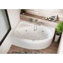 Riho Lyra 170x110cm, Raumsparbadewanne mit Whirlpoolsystem Joy, glänzende Oberfläche, rechte Version