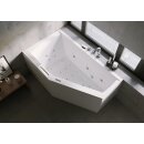 Riho Geta 170x90cm, Raumsparbadewanne mit Whirlpoolsystem Joy, glänzende Oberfläche, rechte Version