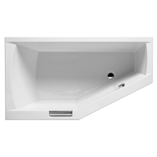 Riho Geta 160x90cm, Raumsparbadewanne, glänzende Oberfläche, rechte Version, ohne/mit Whirlpoolsystem