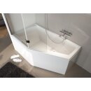 Riho Geta 160x90cm, Raumsparbadewanne, glänzende...