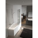 Riho Delta 150x80cm, Raumsparbadewanne, glänzende Oberfläche, linke Version, ohne/mit Whirlpoolsystem