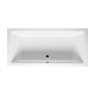 Riho Lugo 190x80cm, rechteckige Badewanne, glänzende Oberfläche, ohne/mit Whirlpoolsystem