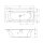 Riho Linares 170x75cm, rechteckige Badewanne, rechte Version, ohne/mit Whirlpoolsystem