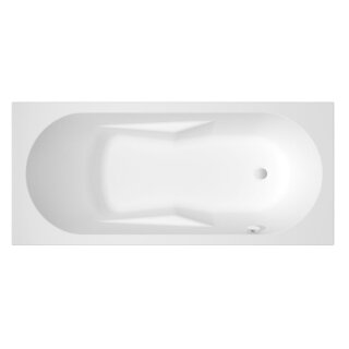 Riho Lazy 180x80cm, rechteckige Badewanne, glänzende Oberfläche, rechte Version, ohne/mit Whirlpoolsystem