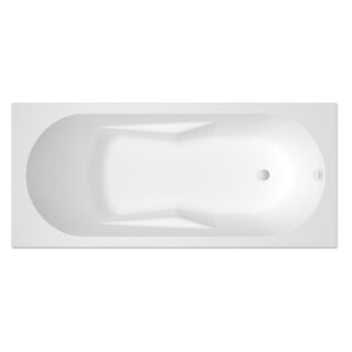 Riho Lazy 170x75cm, rechteckige Badewanne, glänzende Oberfläche, rechte Version, ohne/mit Whirlpoolsystem