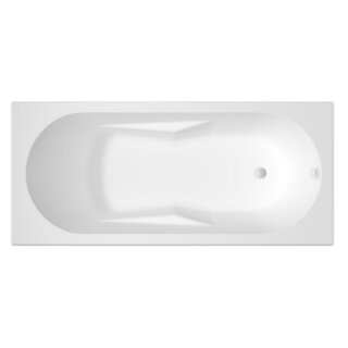 Riho Lazy 180x80cm, rechteckige Badewanne, glänzende Oberfläche, ohne/mit Whirlpoolsystem