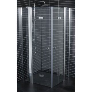 Euroshowers Twice Corner, Eckeinstieg, Drehfalttür mit Fixteil