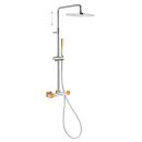 Tres Loft Colors, Thermostatset Brausebatterie, Orange-chrom