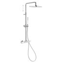 Tres Loft Colors, Thermostatset Brausebatterie, Weiss-chrom