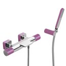 Tres Loft Colors, Thermostat Wannenbatterie, Violett-chrom