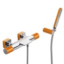 Tres Loft Colors, Thermostat Wannenbatterie, Orange-chrom