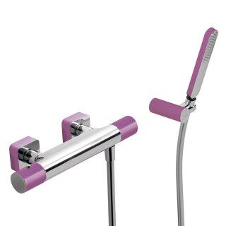 Tres Loft Colors, Thermostat Brausebatterie, Violett-chrom