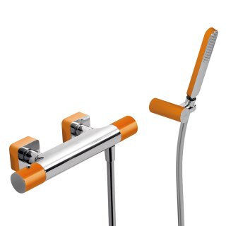 Tres Loft Colors, Thermostat Brausebatterie, Orange-chrom