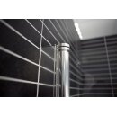 Euroshowers Free+Door, 1 gewölbte + 1 gerade Drehtür