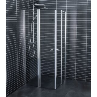 Euroshowers Duo Corner, Eckeinstieg mit Drehtüren