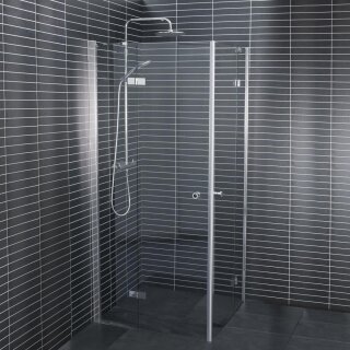 Euroshowers Twice Fix, Eckeinstieg 4-teilig mit Drehtüren