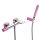 Tres Loft Colors, Einhebel Wannenmischer, Pink-chrom