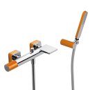 Tres Loft Colors, Einhebel Wannenmischer, Orange-chrom
