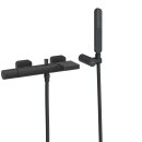 Tres Loft Colors, Einhebel Wannenmischer, schwarz matt