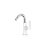 Tres Loft Colors, Einhebel Bidetmischer, Weiss-chrom