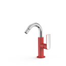 Tres Loft Colors, Einhebel Bidetmischer, Rot-chrom