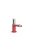 Tres Loft Colors, Einhebel Bidetmischer, Rot-chrom