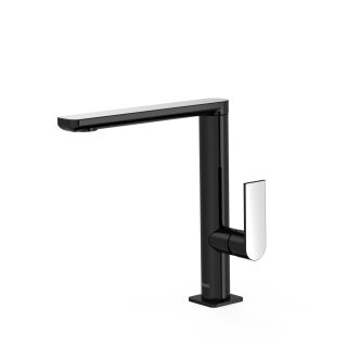 Tres Loft Colors, Einhebel Waschtischmischer, Schwarz-chrom